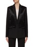 Main View - Click To Enlarge - HELMUT LANG - SINGLE BREASTED NOTCH LAPEL CUTOUT BACK BLAZER