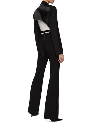 Figure View - Click To Enlarge - HELMUT LANG - SINGLE BREASTED NOTCH LAPEL CUTOUT BACK BLAZER