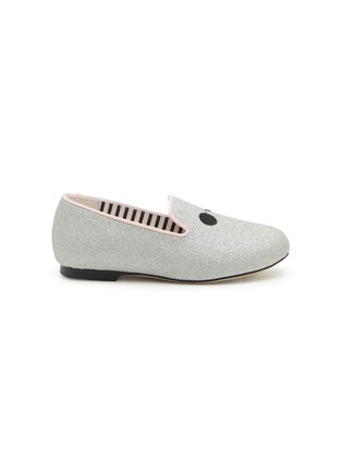 Main View - Click To Enlarge - WINK - Bubblegum Glitter Toddlers'/Kids' Loafers