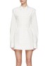 Main View - Click To Enlarge - DION LEE - OFF-THE-SHOULDER MINI SHIRT DRESS