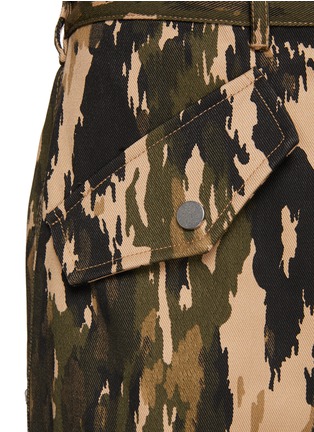 DION LEE | Camouflage Print Multi Pocket Wide Leg Cargo Pants | Women ...