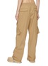Back View - Click To Enlarge - DION LEE - ELASTICATED WAIST LOW RISE LATCH CARGO PANTS