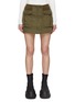 Main View - Click To Enlarge - DION LEE - Elasticated Waist Flap Pocket Bomber Mini Skirt