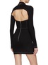 Back View - Click To Enlarge - DION LEE - MODULAR DETACHABLE SLEEVE CORSET MINI DRESS