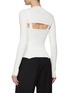 Back View - Click To Enlarge - DION LEE - MOTO SIDE ZIPPER LONG SLEEVE CORSET TOP