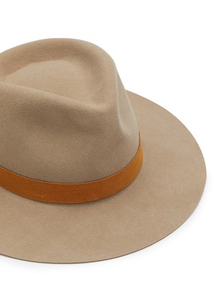Detail View - Click To Enlarge - JANESSA LEONÉ - ‘Ross’ Packable Wool Fedora Hat