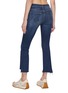 Back View - Click To Enlarge - MOTHER - ‘THE INSIDER’ CROPPED FRAYED BOOTCUT JEANS