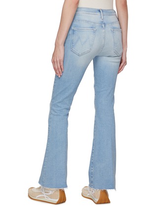 Back View - Click To Enlarge - MOTHER - ‘THE WEEKENDER’ FRAYED FLARED JEANS