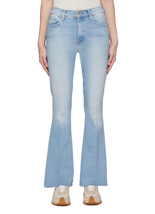 Main View - Click To Enlarge - MOTHER - ‘THE WEEKENDER’ FRAYED FLARED JEANS