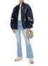 Figure View - Click To Enlarge - MOTHER - ‘THE WEEKENDER’ FRAYED FLARED JEANS