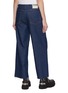 Back View - Click To Enlarge - MOTHER - ‘THE FUN’ DIP ANKLE FRAYED WIDE LEG JEANS