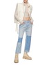 Figure View - Click To Enlarge - MOTHER - ‘THE DITCHER’ CROPPED LOW RISE BOYFRIEND JEANS