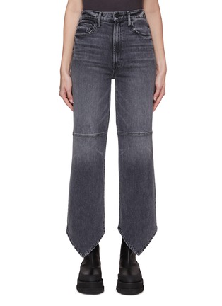 Main View - Click To Enlarge - MOTHER - ‘THE DAGGER’ WIDE LEG JEANS