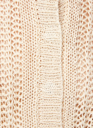  - PESERICO - Sequin Embellished Hidden Placket Quarter Sleeve Knit Cardigan