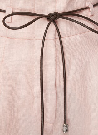  - PESERICO - Drawstring Waist Pressed-Crease Cuffed Linen Pants