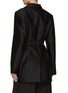Back View - Click To Enlarge - TOTEME - Belted Notch Lapel Open Front Blazer