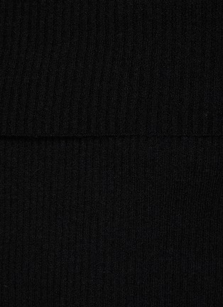  - TOTEME - Off-Shoulder Ribbed Knit Midi Dress