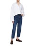 Figure View - Click To Enlarge - TOTEME - Concealed Placket Wide Cotton Shirt