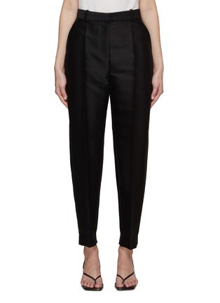 Main View - Click To Enlarge - TOTEME - Pleated Silky Cropped Evening Pants