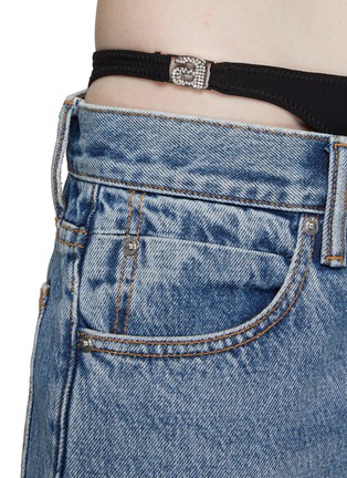  - ALEXANDER WANG - CRYSTAL CHARM LOW RISE SLOUCHY JEANS