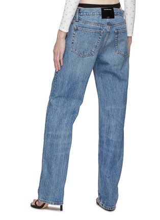 Back View - Click To Enlarge - ALEXANDER WANG - CRYSTAL CHARM LOW RISE SLOUCHY JEANS