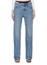 Main View - Click To Enlarge - ALEXANDER WANG - CRYSTAL CHARM LOW RISE SLOUCHY JEANS