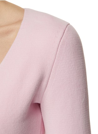  - ALEXANDER WANG - Crystal Embellished Tie Cotton Blend Knit Super Cropped Cardigan