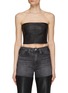 Main View - Click To Enlarge - ALEXANDER WANG - Lambskin Leather Bodycon Tube Top
