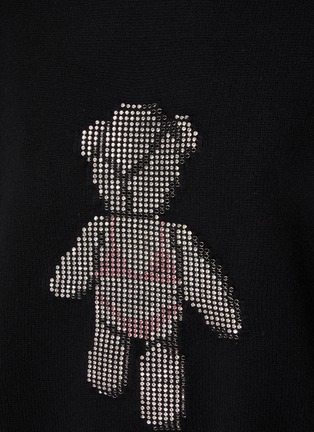  - ALEXANDER WANG - Crystal Embellished Bear Wool Knit Crewneck Sweater