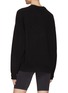 Back View - Click To Enlarge - ALEXANDER WANG - Crystal Embellished Bear Wool Knit Crewneck Sweater