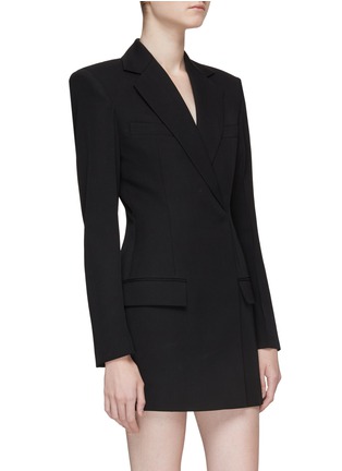 Detail View - Click To Enlarge - ALEXANDER WANG - Belted Tailored Blazer Dress
