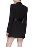 Back View - Click To Enlarge - ALEXANDER WANG - Belted Tailored Blazer Dress