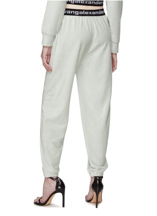 Back View - Click To Enlarge - T BY ALEXANDER WANG - ELASTIC LOGO STRETCH CORDUROY PANTS