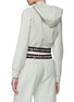 Back View - Click To Enlarge - T BY ALEXANDER WANG - STRETCH CORDUROY CROPPED LONG SLEEVE HOODIE