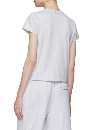 Back View - Click To Enlarge - T BY ALEXANDER WANG - ESSENTIAL JERSEY SHRUNK T-SHIRT