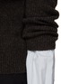  - T BY ALEXANDER WANG - Compact Cotton Cuff Wool-Blend Ribbed Cardigan