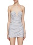 Main View - Click To Enlarge - GAUGE81 - ‘Talsi’ V Chest Ruched Mini Dress