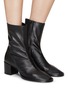 BY FAR - ‘JOSIE’ HEELED LEATHER ANKLE BOOTS