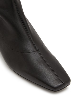 Detail View - Click To Enlarge - BY FAR - ‘COLETTE’ SQUARE TOE STRETCH LEATHER OVER THE KNEE BOOTS