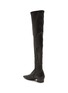  - BY FAR - ‘COLETTE’ SQUARE TOE STRETCH LEATHER OVER THE KNEE BOOTS