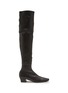 Main View - Click To Enlarge - BY FAR - ‘COLETTE’ SQUARE TOE STRETCH LEATHER OVER THE KNEE BOOTS