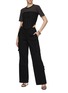 Figure View - Click To Enlarge - DION LEE - RIBBED CORSET DETAIL CREWNECK SHORT SLEEVE T-SHIRT