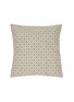 FRETTE - Luxury Domino Cushion Cover — Natural/Umber Brown