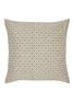 FRETTE - Luxury Domino Cushion Cover — Natural/Umber Brown