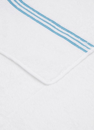 Detail View - Click To Enlarge - FRETTE - Triplo Bourdon Cotton Terry Bath Towel — Lagoon