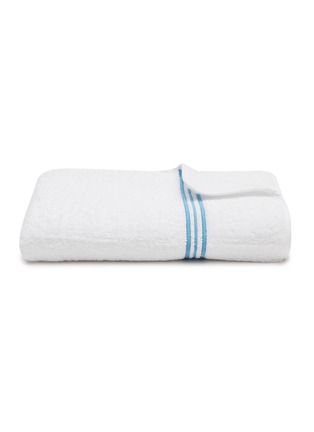 Main View - Click To Enlarge - FRETTE - Triplo Bourdon Cotton Terry Bath Towel — Lagoon