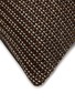 FRETTE - Lux Intreccio Leather Cushion Cover − Umber Brown