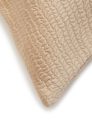 Detail View - Click To Enlarge - FRETTE - Lux Earth Intreccio Cushion Cover − Savage Beige