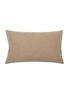 Main View - Click To Enlarge - FRETTE - Lux Intreccio Leather Cushion Cover − Sunset Red