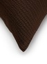 Detail View - Click To Enlarge - FRETTE - Luxury Earth Cushion Cover — Umber Brown